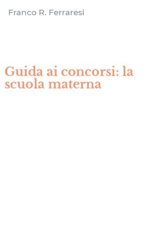 Guida ai concorsi: la scuola materna