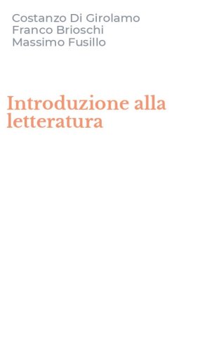 Introduzione alla letteratura