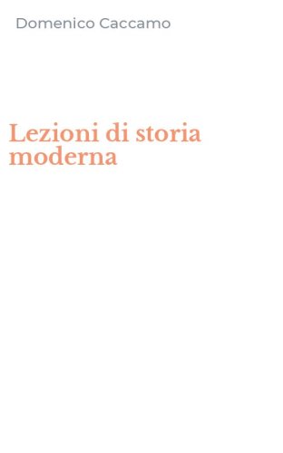 Lezioni di storia moderna