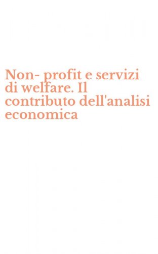 Non-profit e servizi di welfare. Il contributo dell'analisi economica