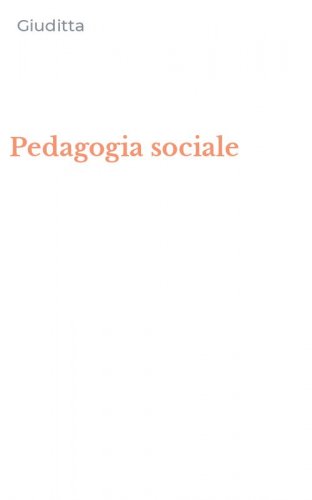 Pedagogia sociale