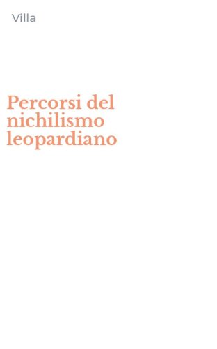 Percorsi del nichilismo leopardiano
