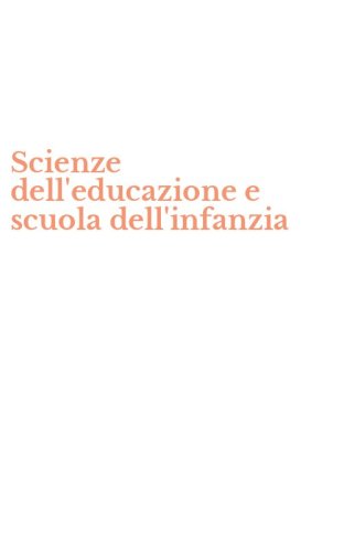 Scienze dell'educazione e scuola dell'infanzia