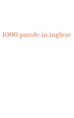 1000 parole in inglese