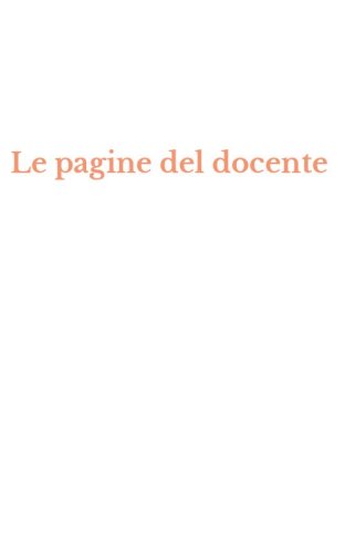 Le pagine del docente