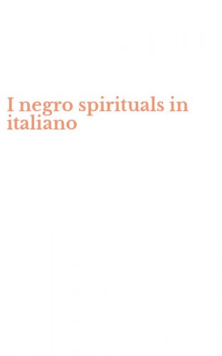 I negro spirituals in italiano