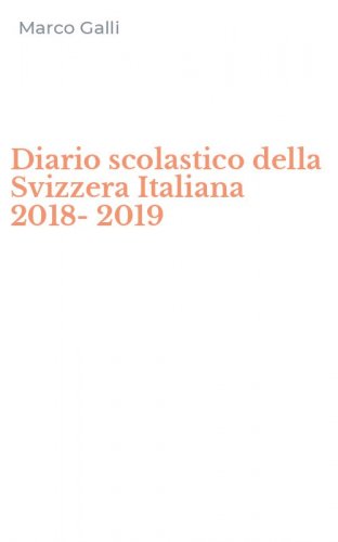 Diario scolastico della Svizzera Italiana 2018-2019