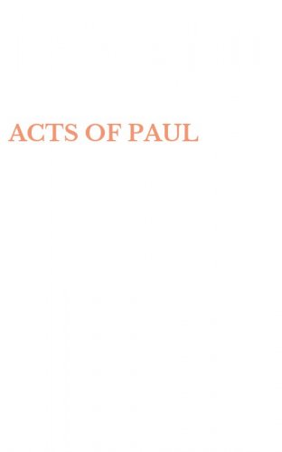 ACTS OF PAUL