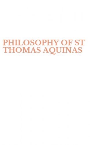 PHILOSOPHY OF ST THOMAS AQUINAS