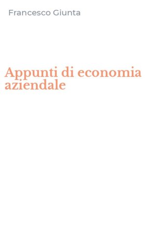 Appunti di economia aziendale