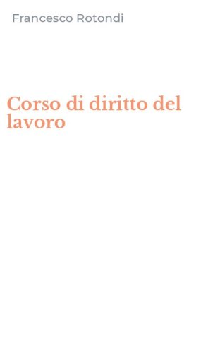 Corso di diritto del lavoro