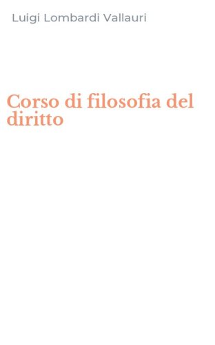 Corso di filosofia del diritto
