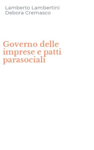 Governo delle imprese e patti parasociali