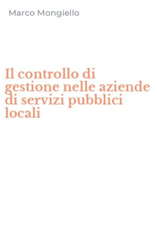 Il controllo di gestione nelle aziende di servizi pubblici locali
