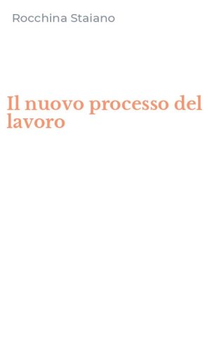 Il nuovo processo del lavoro