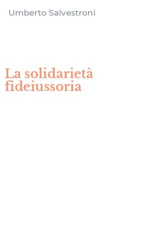 La solidariet&agrave; fideiussoria