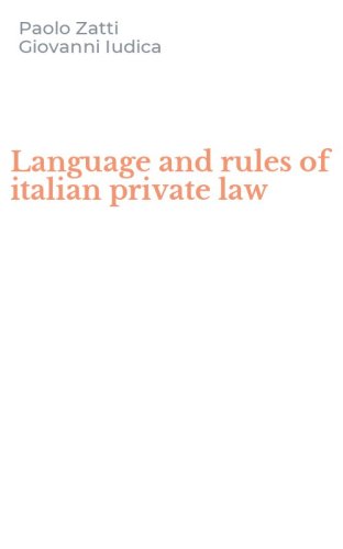 Language and rules of italian private law