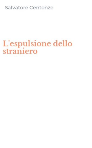 L'espulsione dello straniero