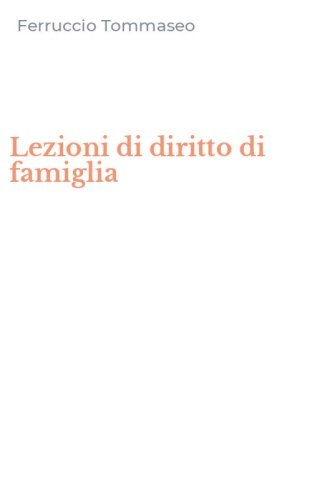 Lezioni di diritto di famiglia