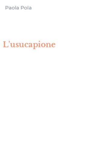 L'usucapione