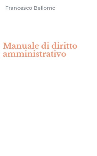 Manuale di diritto amministrativo