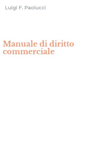 Manuale di diritto commerciale
