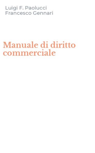 Manuale di diritto commerciale