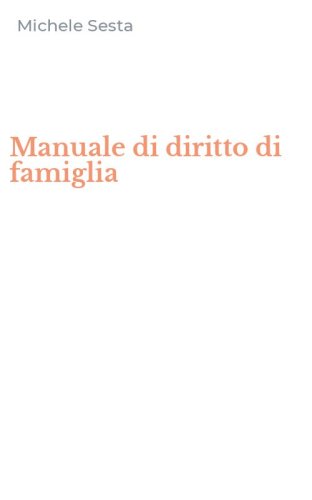 Manuale di diritto di famiglia