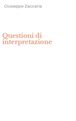 Questioni di interpretazione