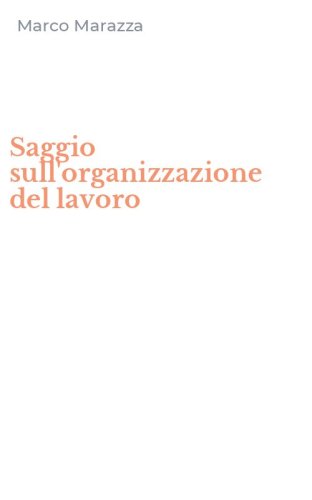 Saggio sull'organizzazione del lavoro
