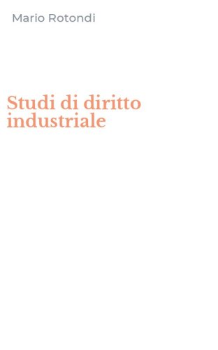 Studi di diritto industriale