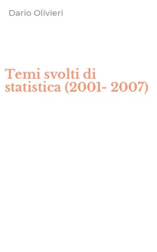 Temi svolti di statistica (2001-2007)