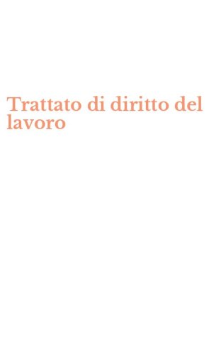 Trattato di diritto del lavoro