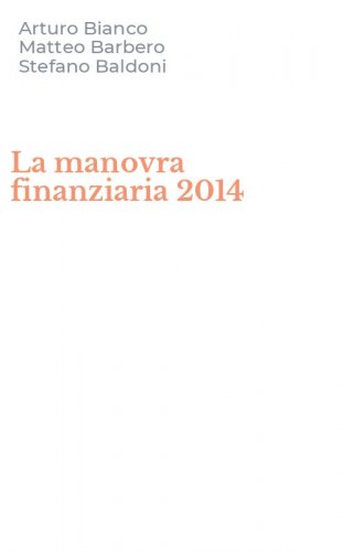 La manovra finanziaria 2014