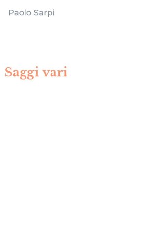 Saggi vari