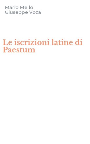 Le iscrizioni latine di Paestum
