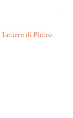 Lettere di Pietro