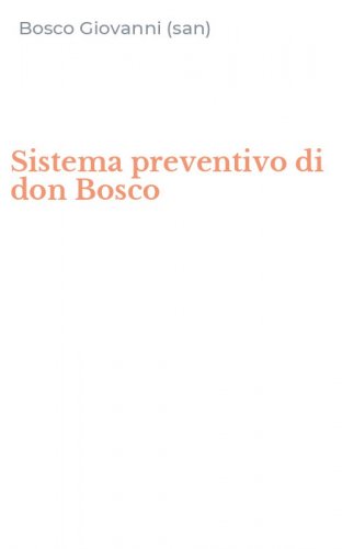 Sistema preventivo di don Bosco