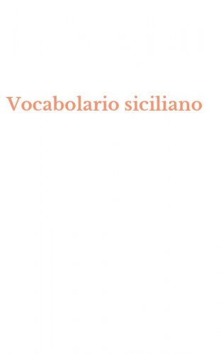 Vocabolario siciliano