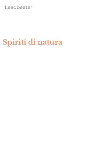 Spiriti di natura