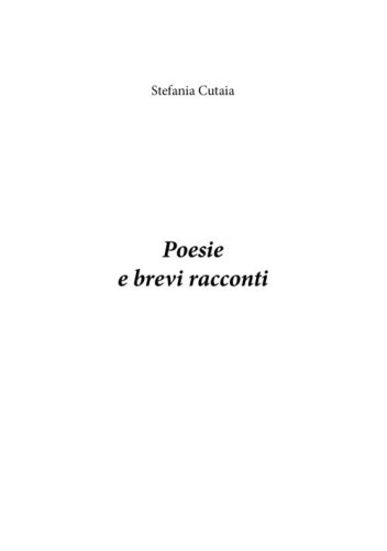 Poesie e brevi racconti