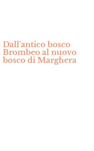 Dall'antico bosco Brombeo al nuovo bosco di Marghera