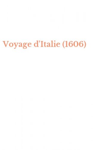 Voyage d'Italie (1606)