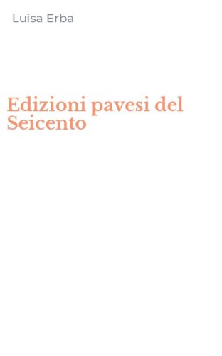 Edizioni pavesi del Seicento