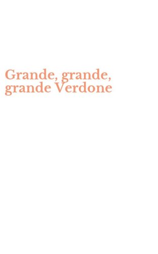 Grande, grande, grande Verdone