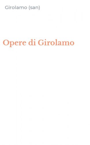 Opere di Girolamo