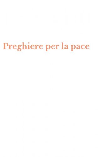 Preghiere per la pace