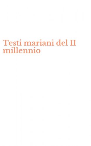 Testi mariani del II millennio