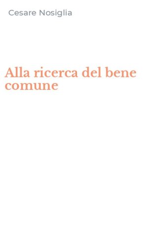 Alla ricerca del bene comune