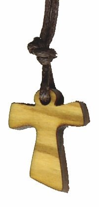 CIONDOLO TAU MEDIO - In legno di ulivo.
